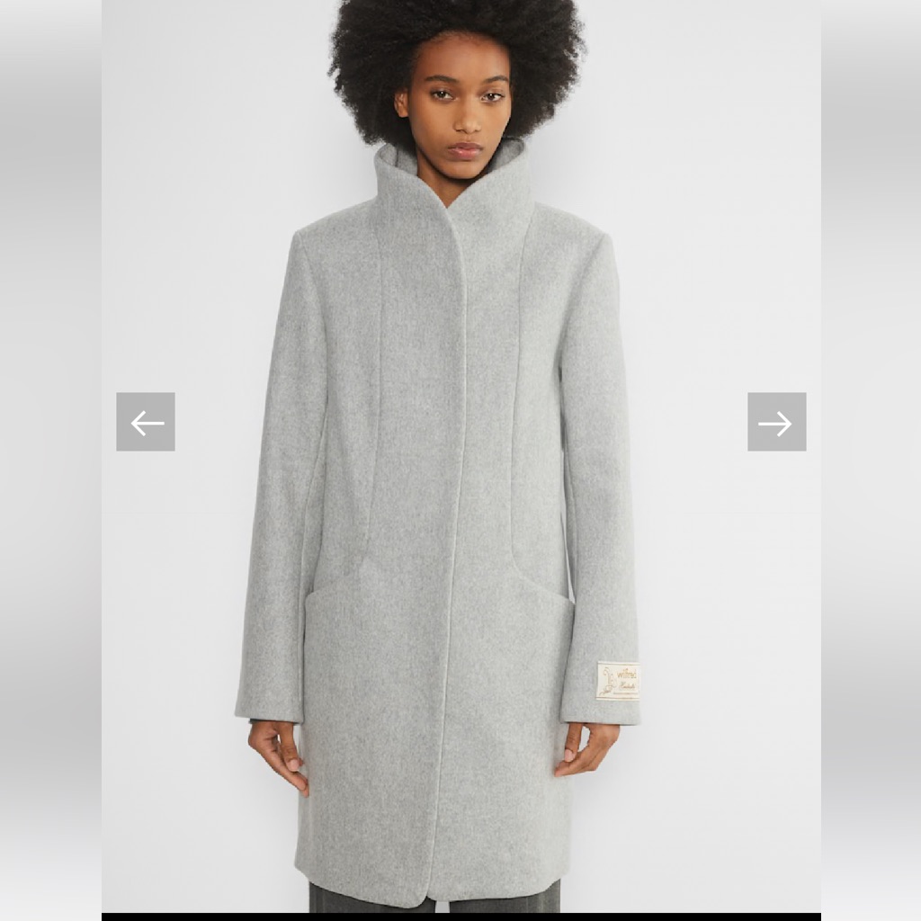 Women's Gray Wool Coat